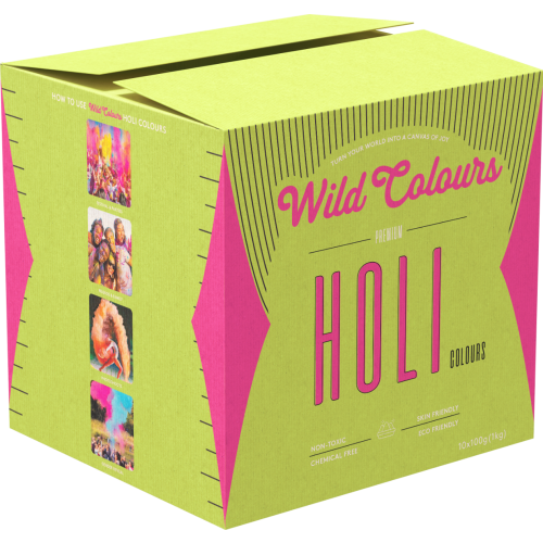 Holi Colour 100g (Pack of 10)